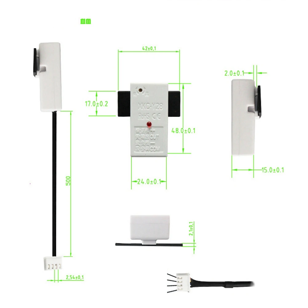 Imagem -05 - Sensor de Nível Líquido com Relé 2a Embutido sem Contato Sensores Detectores de Água Tanque de Água Pipeline Recipiente Plano Xkc-y28