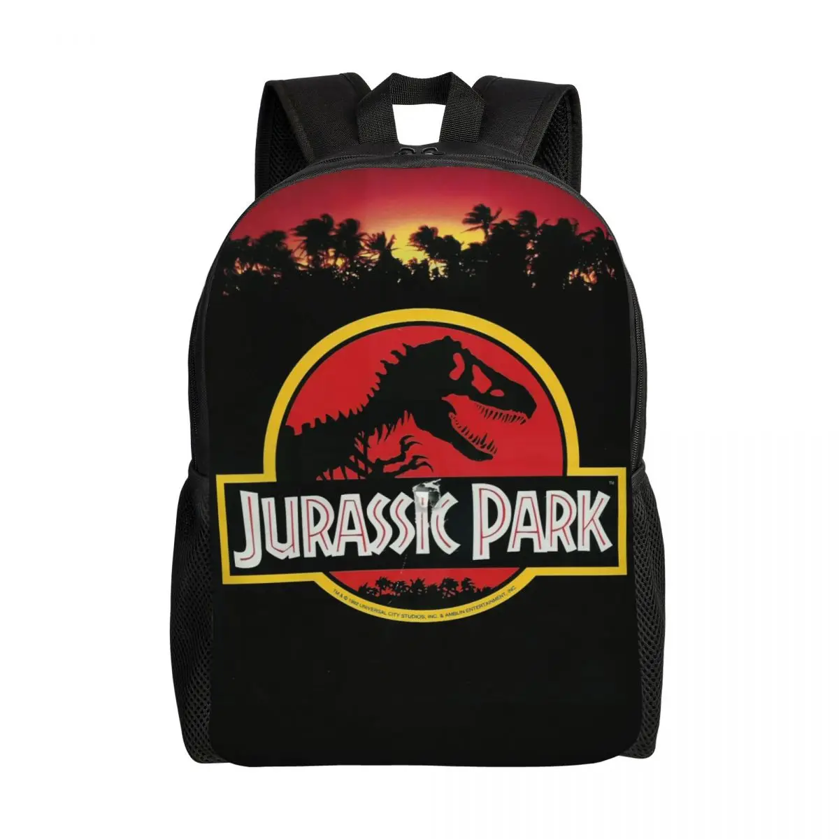 Jurassic Dinosaur Park Backpacks Sci Fi Fantasy Movie Film School College Travel Bags Men Women Bookbag Fits 15 Inch Laptop