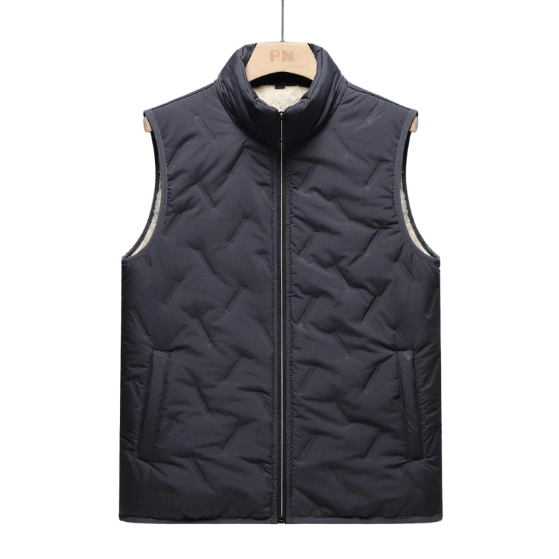 

Versatile Velvet Cotton Vest Men and Women Loose Windproof Comfortable Vest Casual Sports Vest Outdoor Hiking Warm Vest Jacket