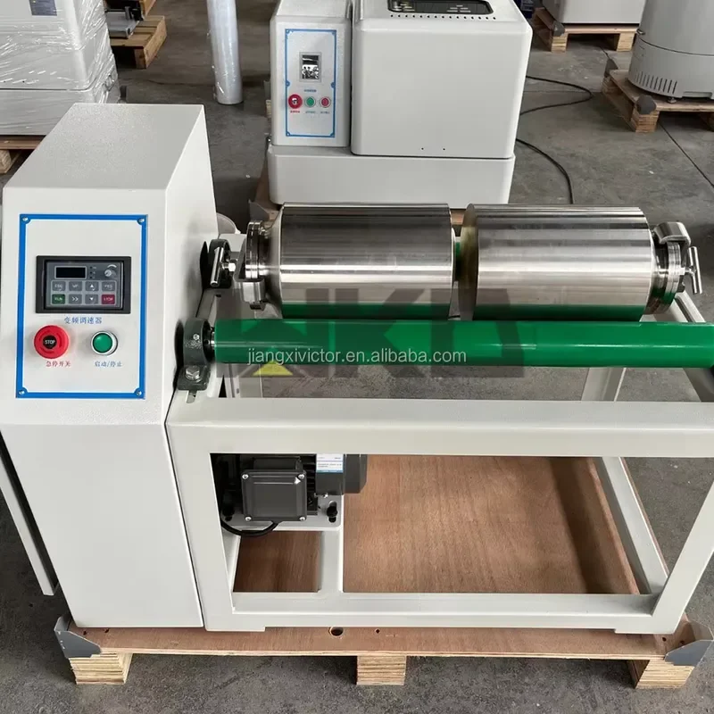 i Laboratory 2 Working Stations Motorized Ball Mill 5L-20L for High Efficiency Powder Grinding and Batch Production