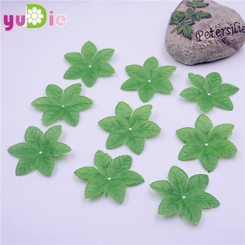 150 Uds. De hojas artificiales verdes de seda, hojas falsas para decoración del hogar, decoración de boda, corona DIY, accesorios de guirnalda de plantas artificiales
