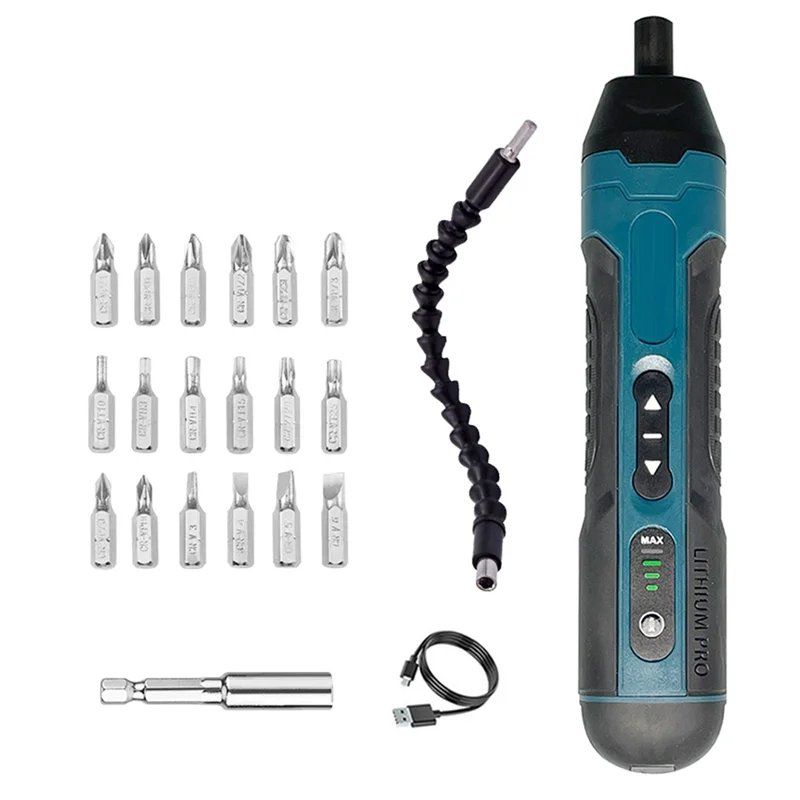 

Mini Electric Screwdriver Set Multifunctional Screwdrivers Repairing Tool Kit Electric Screw Driver with 18Pcs Bits