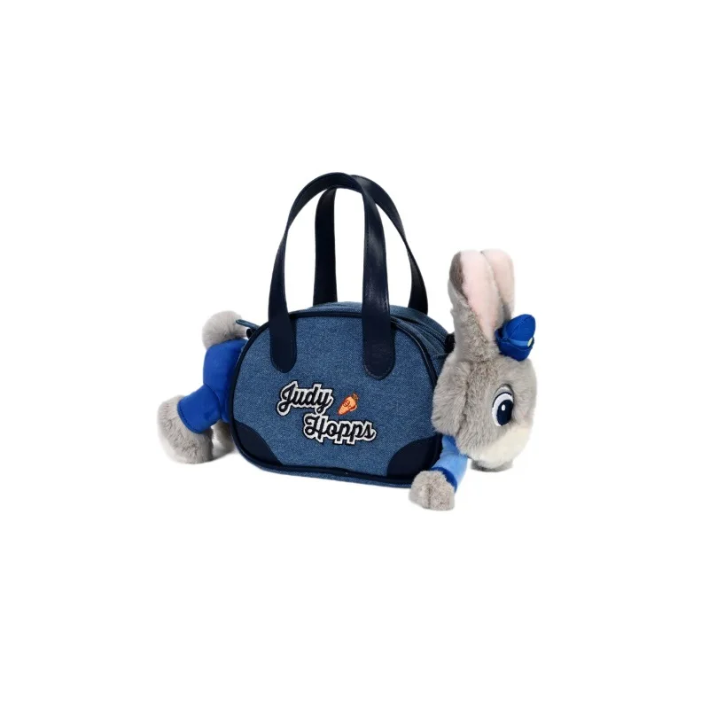 

New Disney Zootopia Judy Plush Doll Crossbody Bag Nick Toy Single Shoulder Commuter Bag Furry Animal Stuffed Toy Backpack