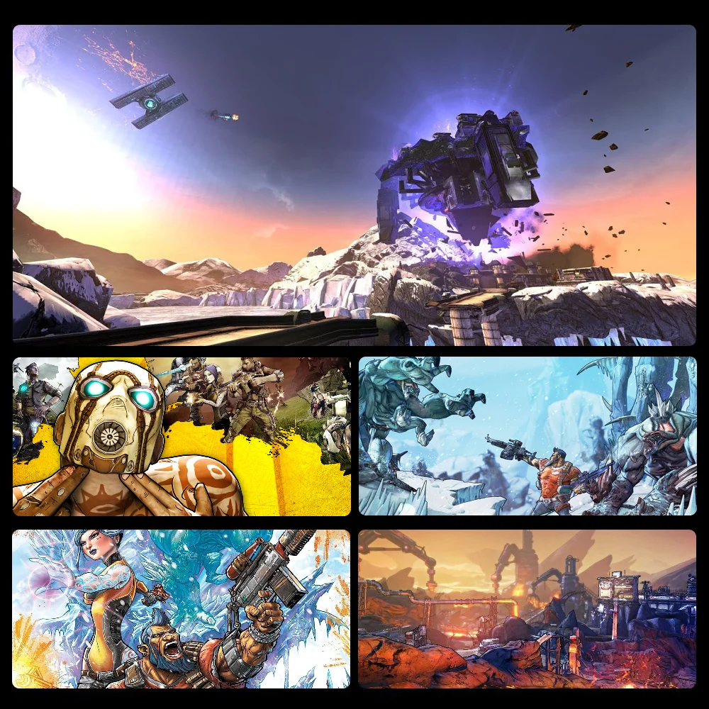 

B-BorderlandS Game Mousepad Desk Mouse Pad HD Desk Pad Extended Gaming Keyboard Mats