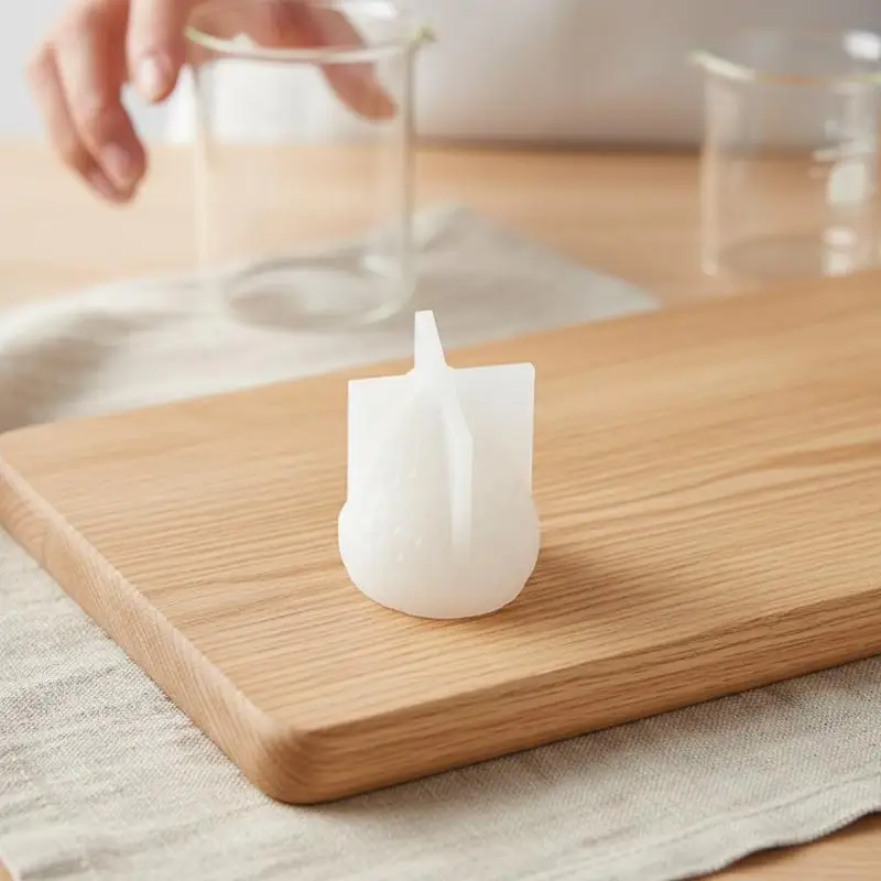 1 4 Cavity Strawberry Scent Candle Making Silicone Mould DIY Fruit Shape Mold for Handmade Decorative Wax Crafts