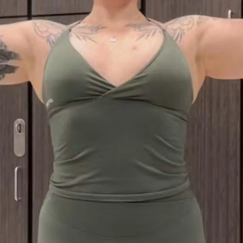 Vision Twist Front Longline Top Yoga T-shirt Sports Top New Fitness Sleeveless Women's Summer Thin High Elasticity Clothes