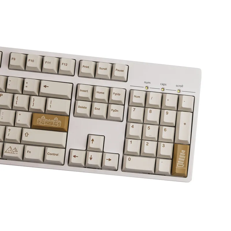 Imagem -02 - Chaves Conjunto Gmk Civilizações Keycaps Pbt Tintura Sublimação Chave Tampões Cherry Perfil Keycap com Iso Entrar 3u 7u Barra de Espaço 1.75u 2u 140