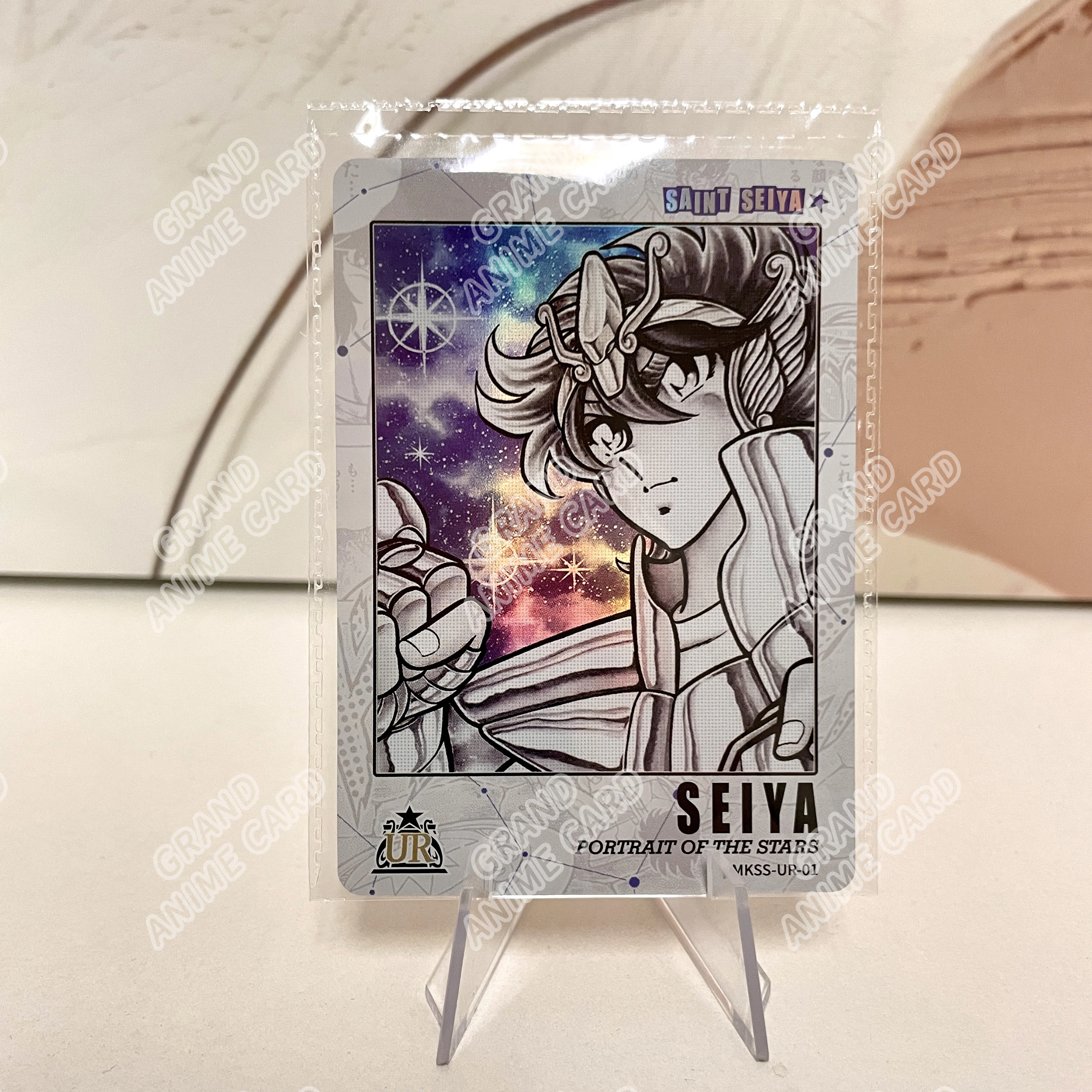 KAYOU New Saint Seiya Manga Edition Collectible Card Star Pack Anime Rare UR Card 01-19 Full Set Collection Card Gift