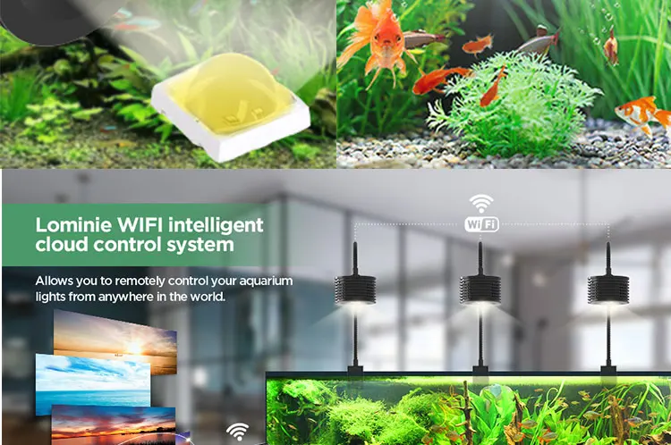 Imagem -03 - Lominie-asta 20 Led Aquarium Light Full Spectrum Freshwater Aquarium Light para Plantado Nano Aquarium Tank Asta 20