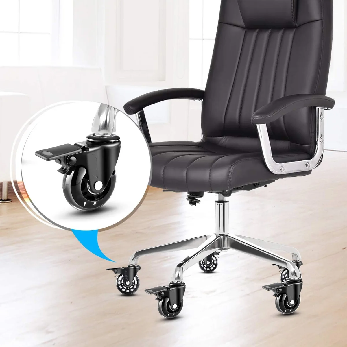 3/5 Pack Office Chair Casters 3\