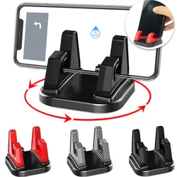 Car Phone Holder Dashboard Stick-on GPS Holder 360 Degree Rotation Mounting Bracket For Mobile Phone Car Interior Accessories