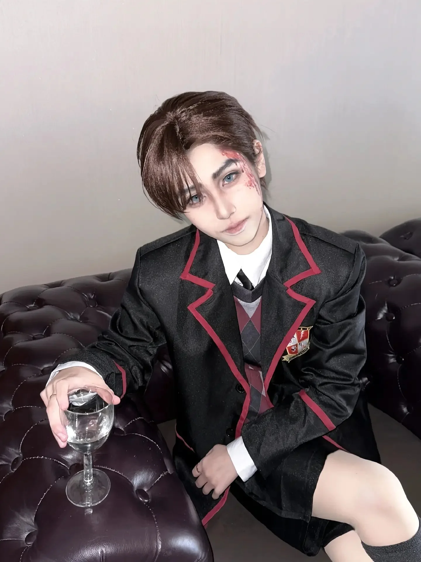 The Umbrella Academy Cosplay School Uniform Men Women Full Set Halloween Carnival Outfit Adult Cos Costume Black Jacket Shirt Ti