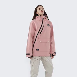 Warm and Waterproof Jacket for Women, Windproof Skiing Coat, Outdoor Ski Bike, Camping, Winter, Purple, New, 2023