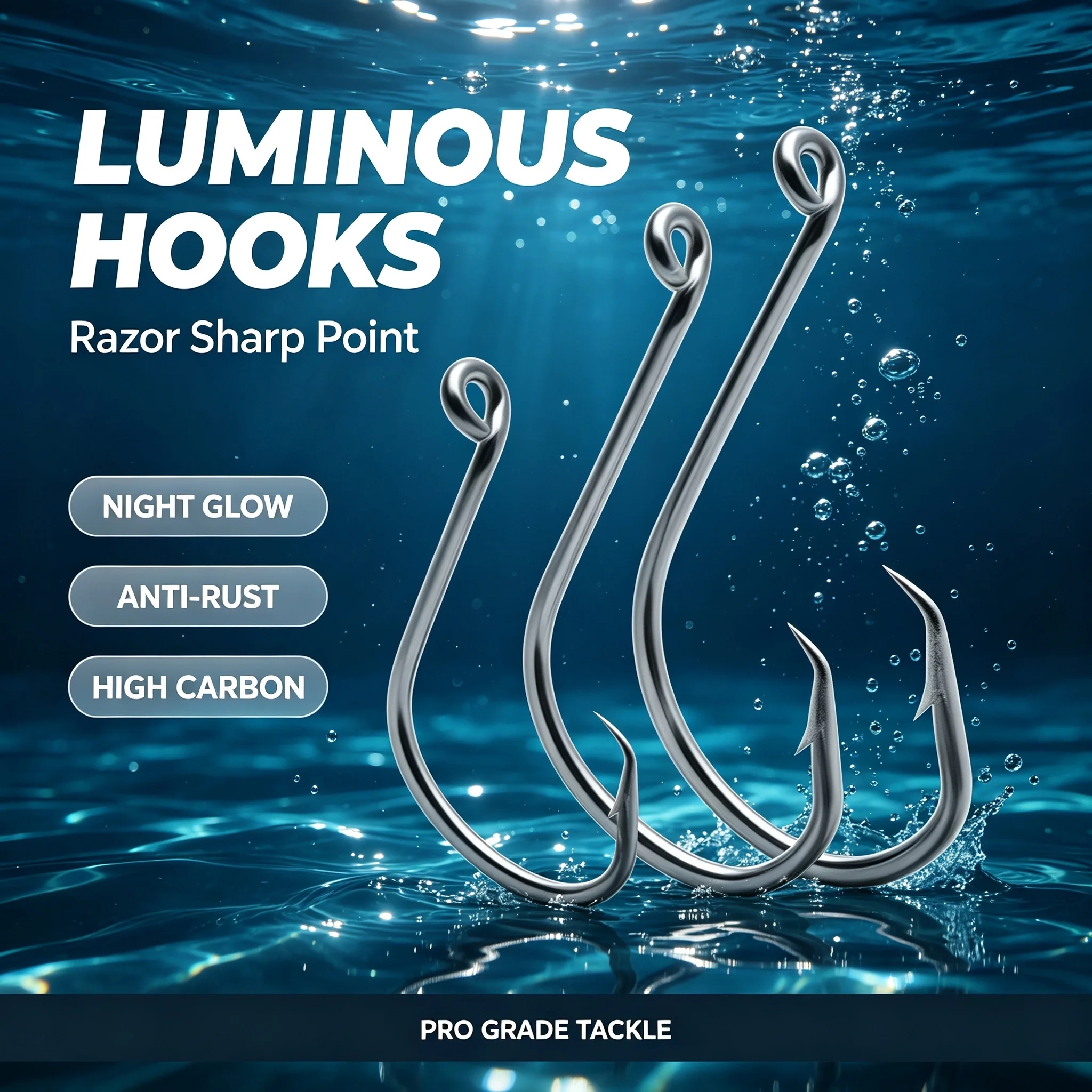 Heavy Duty Stainless Steel Saltwater Circle Fishing Hooks Sharp Point Corrosion-Proof Big Fish Hook for Offshore Boat And Shore