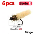 6pcs Beige Style B