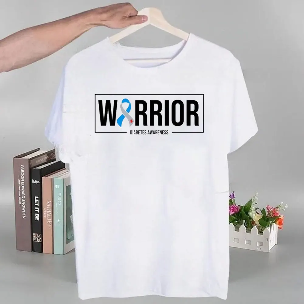 Diabetes Awareness Shirt Diabetes Warrior Shirt Gift for Diabetic Unisex Women Men T Shirt High Quality Cotton Tops