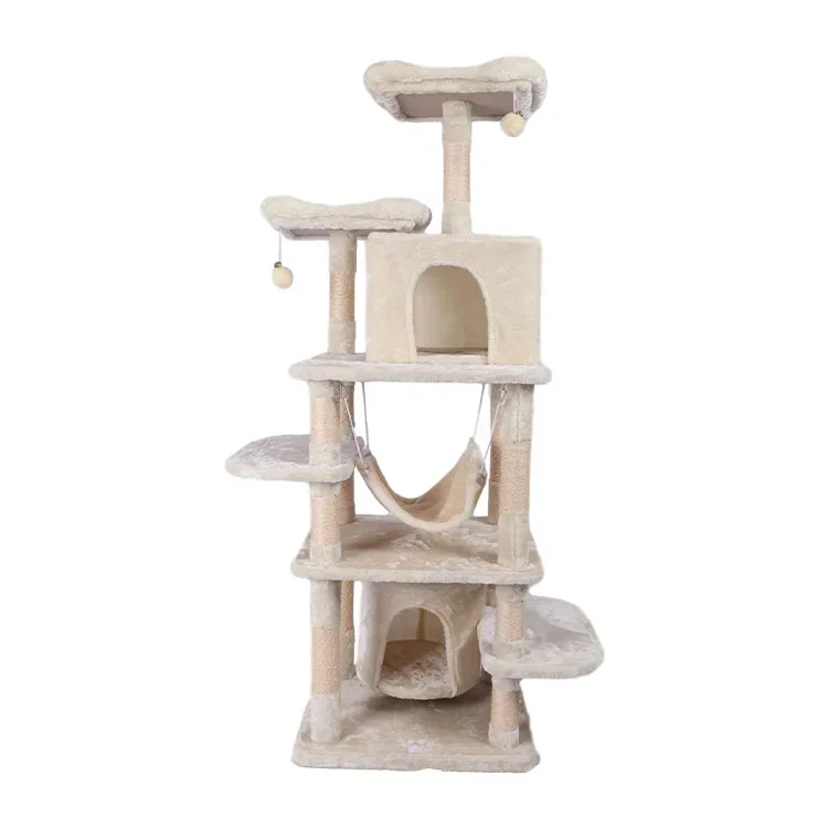 Cat Climbing Frame cat scratcher Small cat tree and Tower full wrapped Cactus Safe scratching post for Kitten