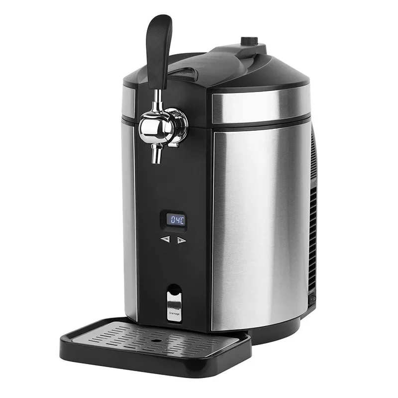 #HBD-588 5L Beer Keg Dispenser, Commercial and Home-Use Automatic Refrigerated Wine Equipment, Small Barbecue Draft Beer Dispens