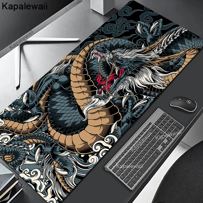 Schwarz und Weiß Große Maus Pad Gaming Computer Mousepad Große Mause Matte 1000x500 DeskPad Japanischen Tastatur Für Laptop PC Schreibtisch Matte