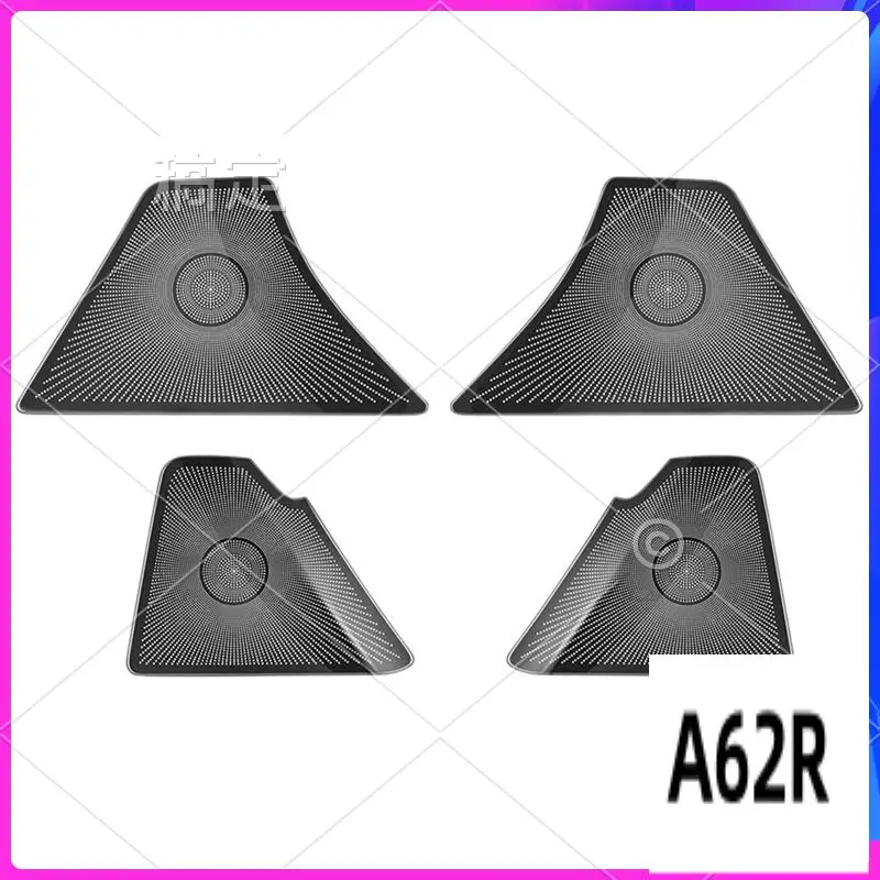 

R2-Car Door Horn Covers Stainless Steel Door Horn Frame Interior Accessories For Mazda CX-60 2022 2023 RHD Parts Accessories Bla