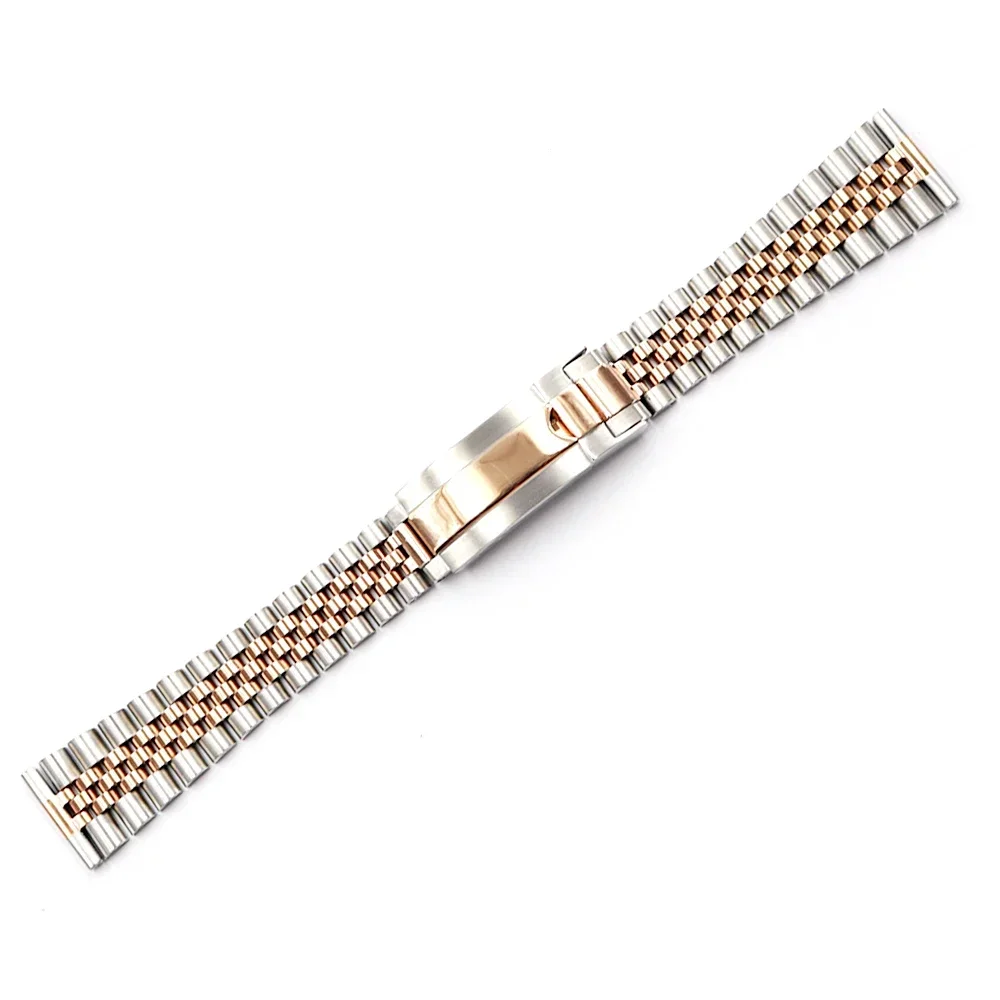 Rolamy 20mm Wholesale Glide Lock Replacement Straight End Watch Band Strap Bracelet For Omega IWC Seiko