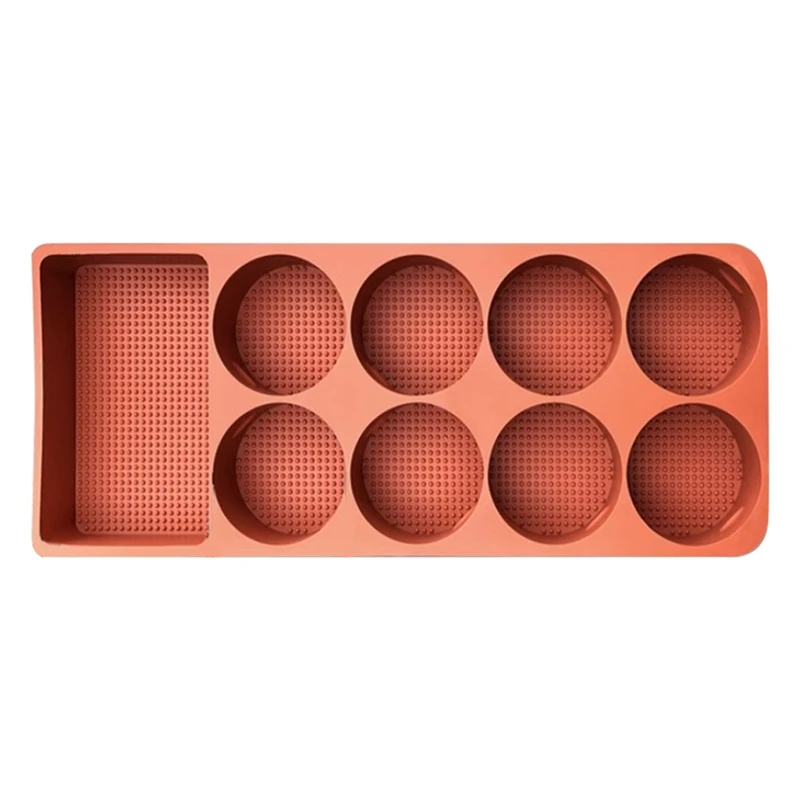 For LEADING IDEAL L9 Refrigerator Storage Box Silicone Mat Refrigerator Fixed Anti-Slip Cup Holder Tray,Orange