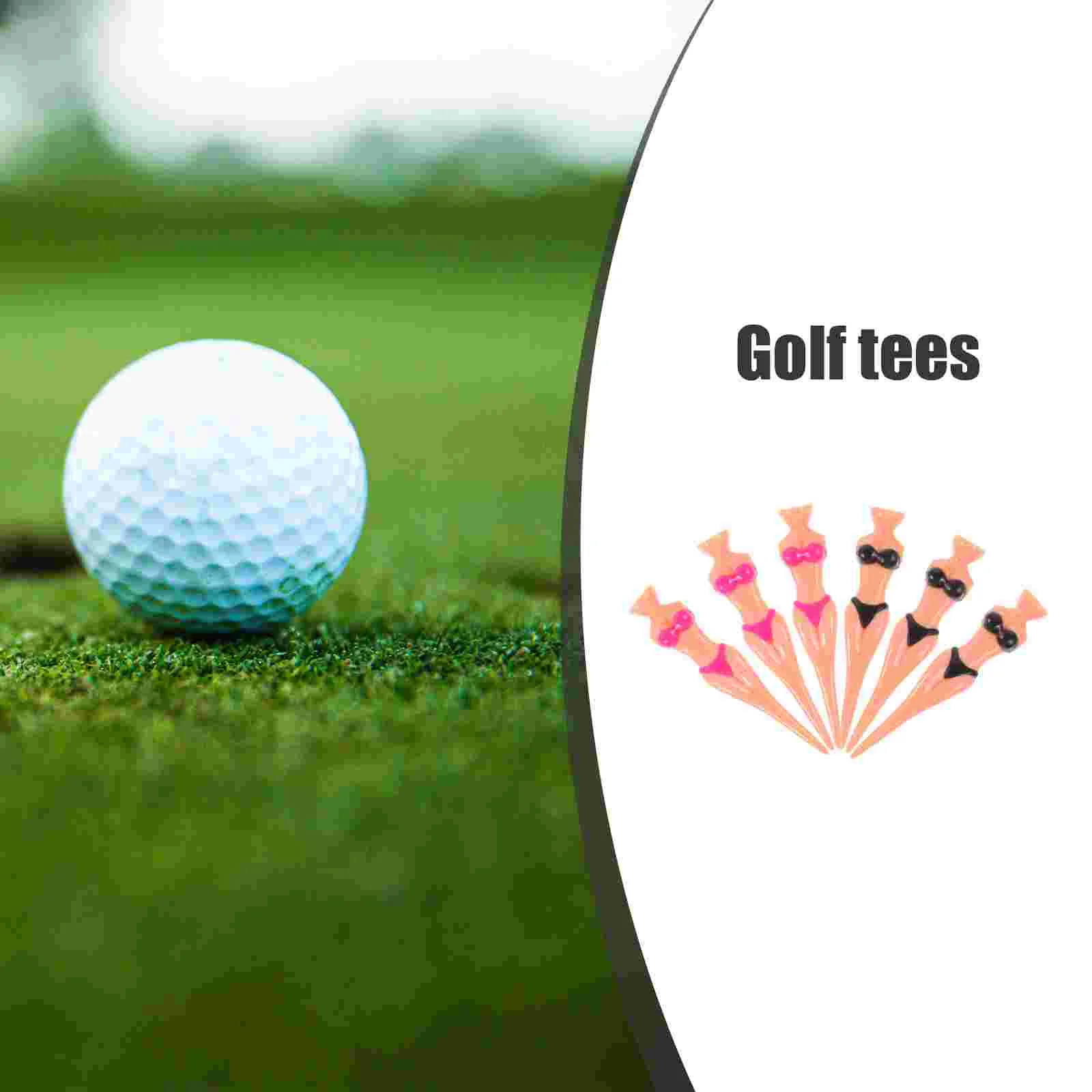 Golfs Tees Golfs Pegs Stands Golfing Spikes Professional Golfs Tees Plastic Holders Bikini Woman Training Golfing Supplies