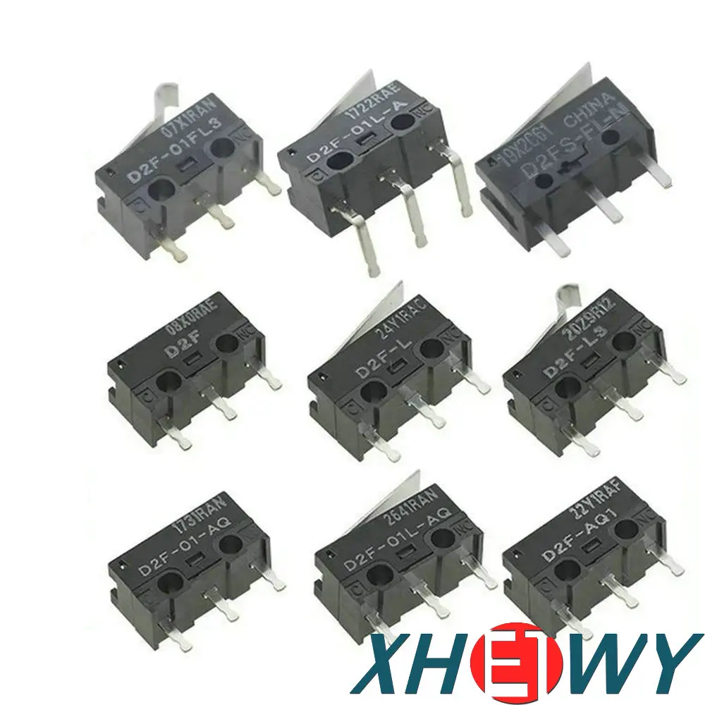 Microinterruptor de ratón Original D2F-L 01FL D2FC-F-7N 10M 20M de 3-7 L3 D2F-01F D2F-01-D3 D2F-01F-T D2F-5L D2FC-F-7N D2FC-F-K D2F-F
