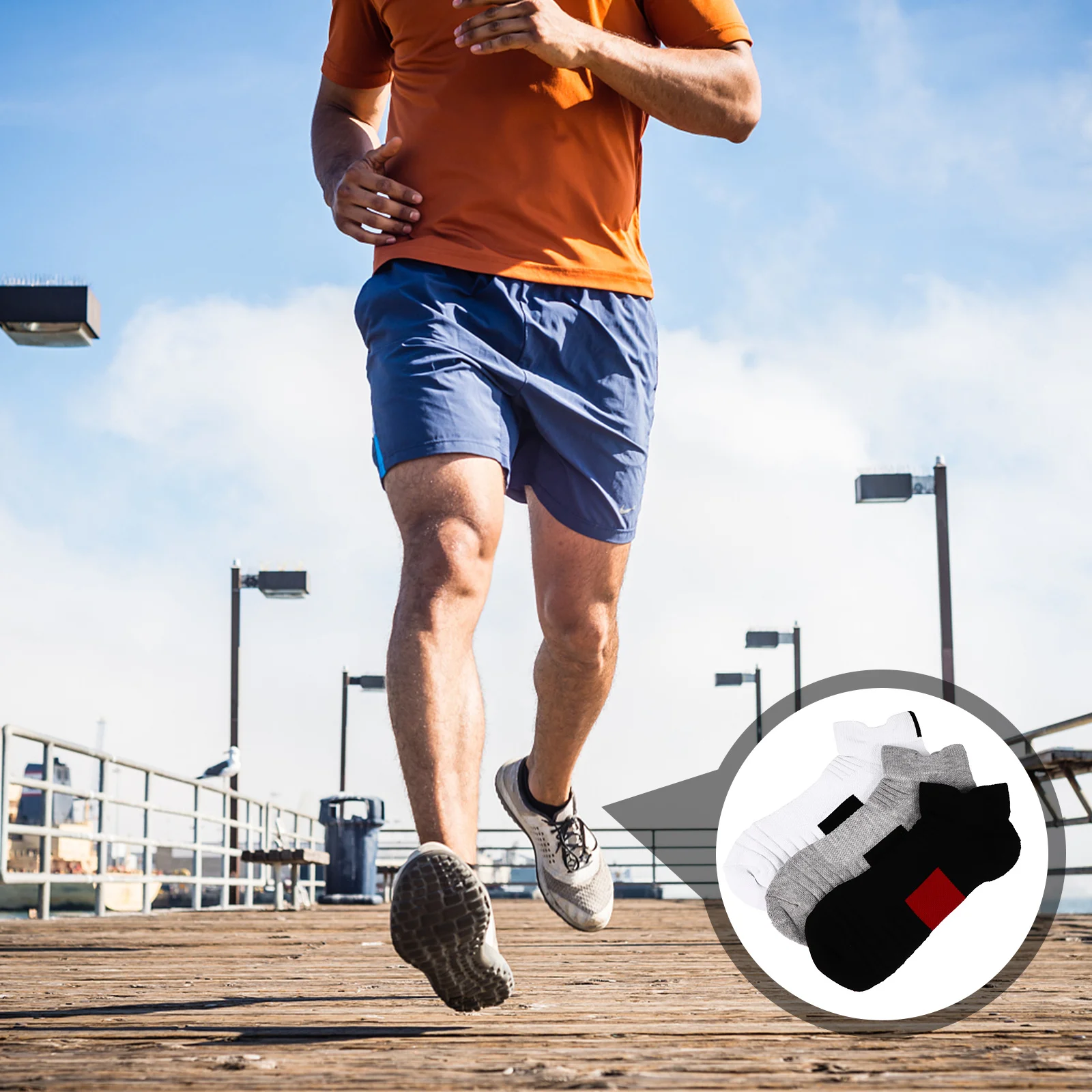 

3Pairs Basketball Quick Dry Low Cut Anti Skid Socks Men Breathable Male Sports Cotton Socks Summer Quick Dry Men Sock