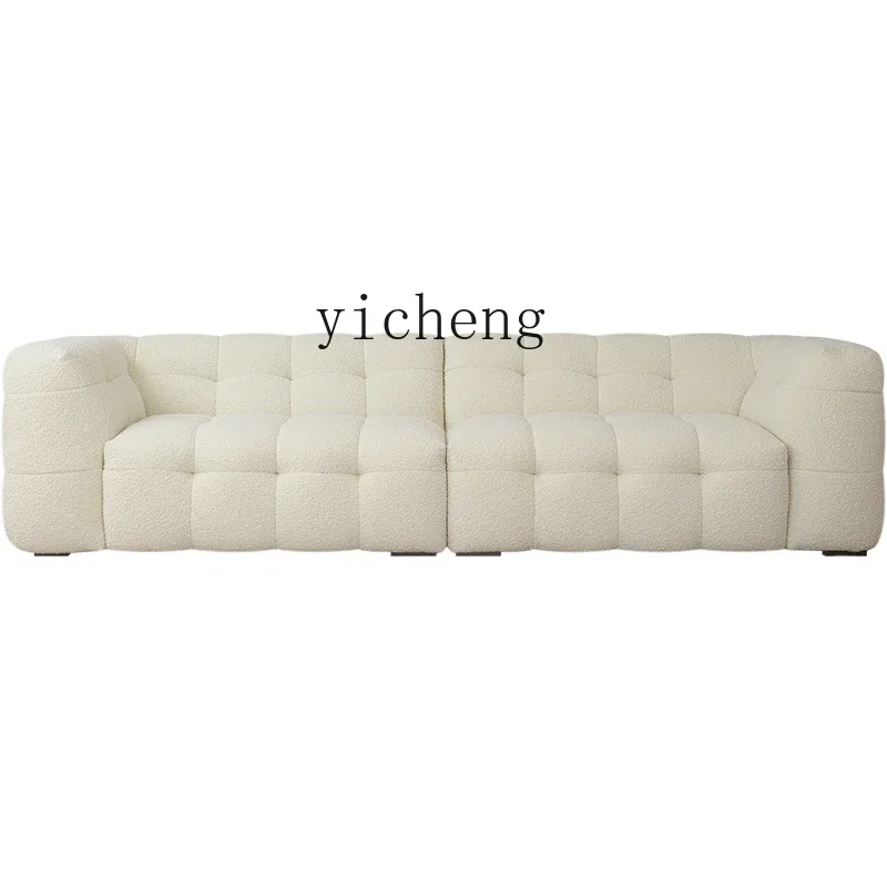 

Zz sofa light French fabric high-end retro straight row one-character living room floor