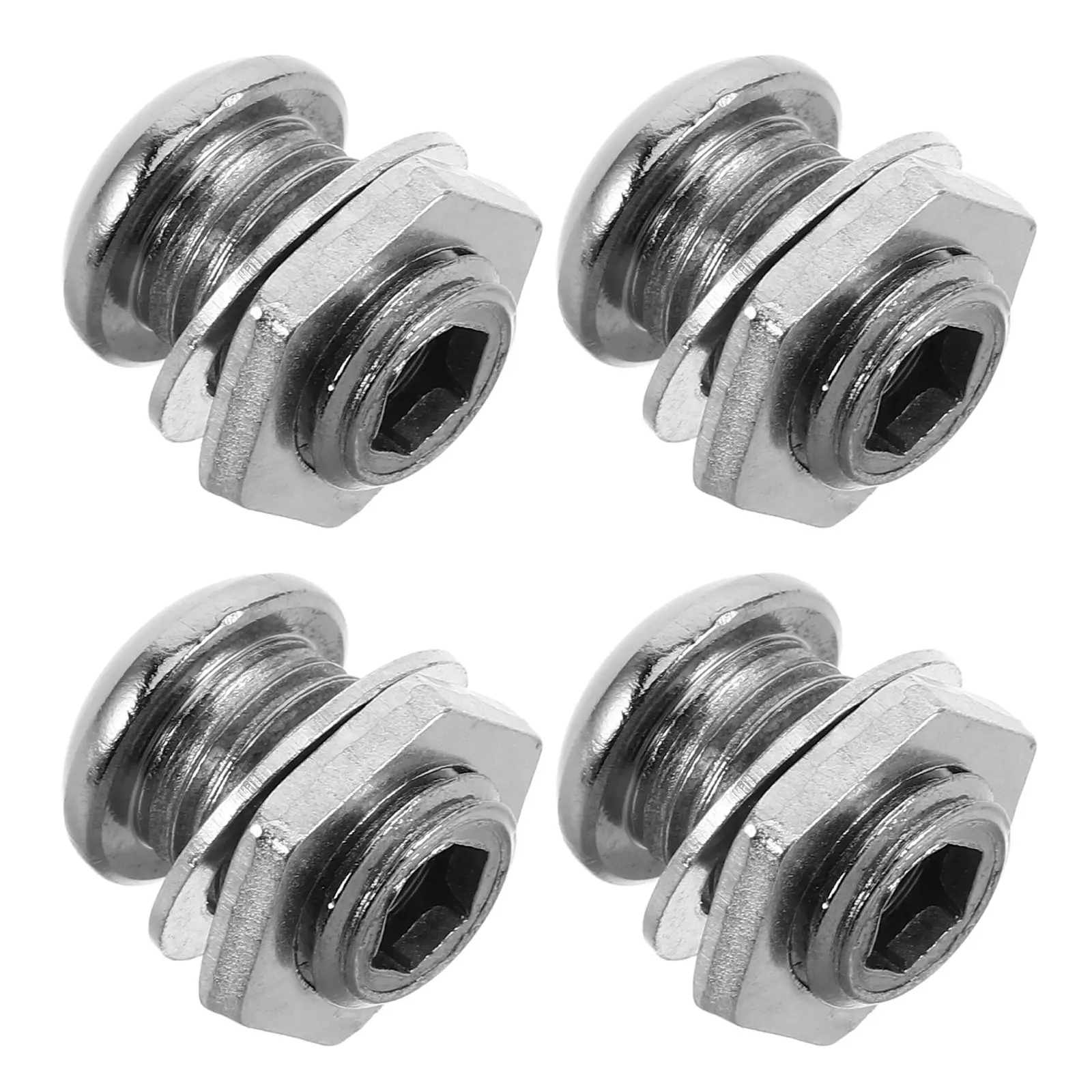 

4 Pcs Air Hole Drum Screw Kit Replacement Parts Hardware Hardwarews Vent Accessories Silver Screws