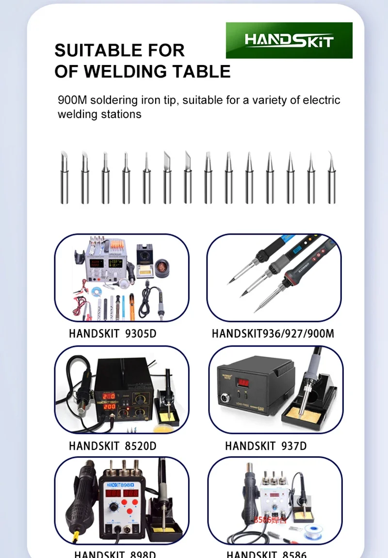 TQ95 Soldering Iron Tip, Fast Heat Transfer, High Temperature And Oxidation Resistant lead-free Soldering Tron Tips