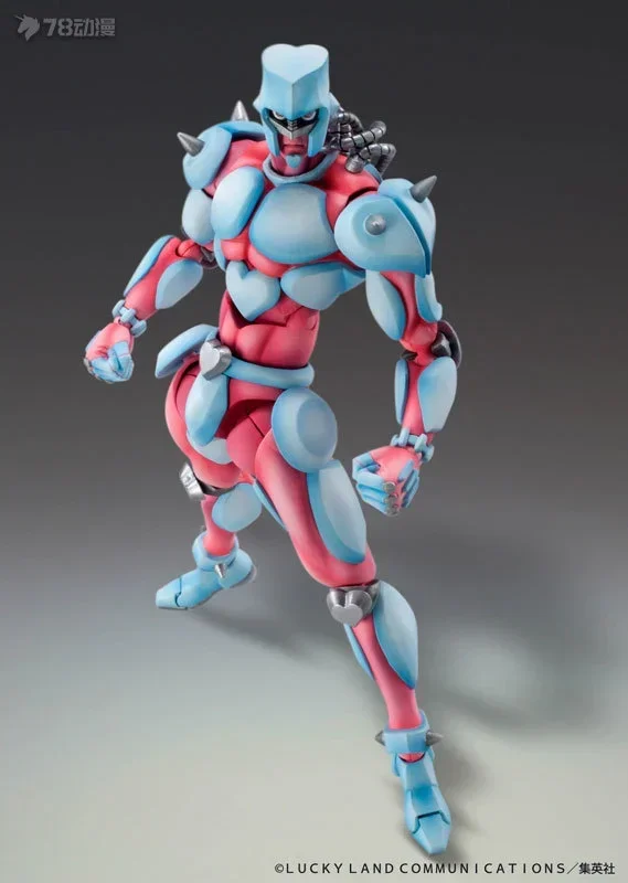 Original MEDICOS-E JOJO'S BIZARRE ADVENTURE Crazy Diamond PVC Action Figures Active Joints Assembly Model Kit Toy Gift