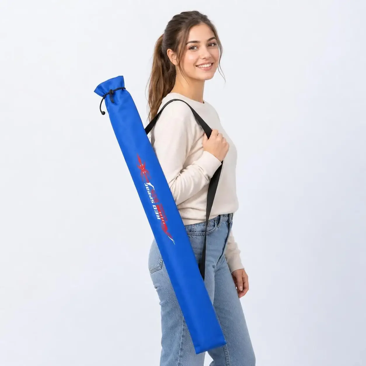 130cm Fishing Rod Bag Oxford Cloth Large Capacity Folding Fishing Bag Thickened Crossbody Fishing Tackle Bag Utility Storage