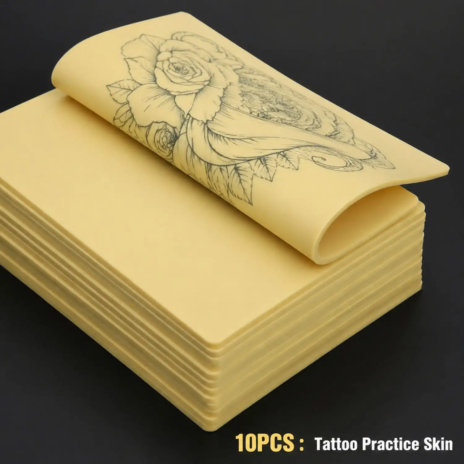 Tattoo Practice Skin 3/5/10/15PCS Double Sided for Beginners Professional Artists Tattoo Supplies Accessories
