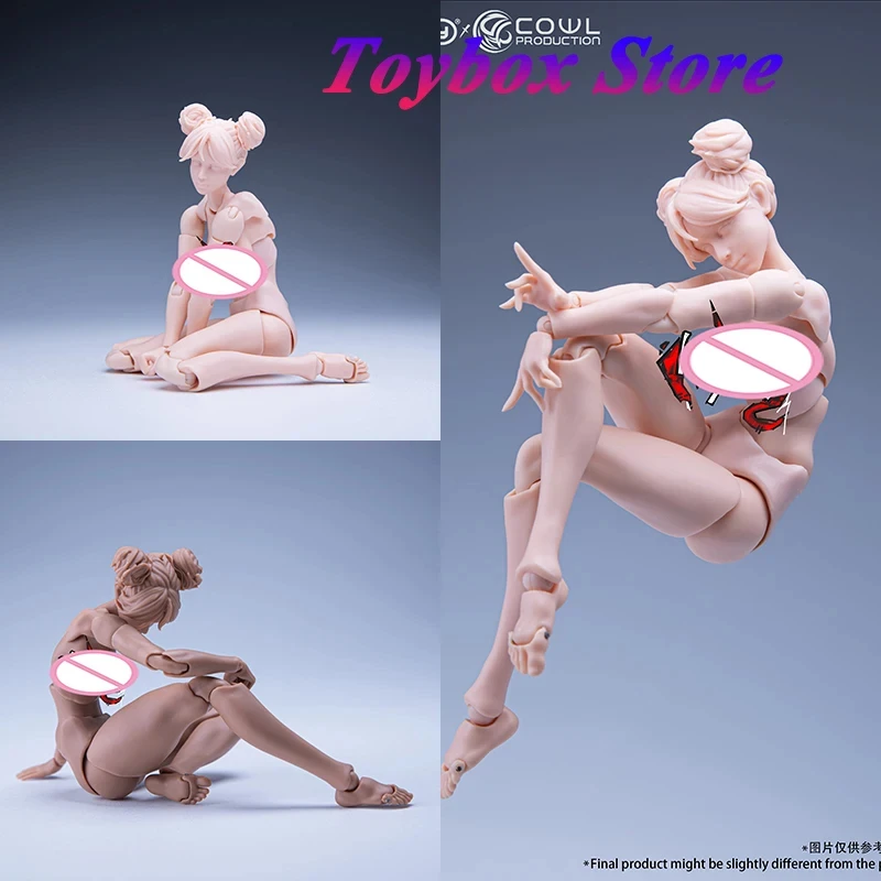 

Romankey X COWL 1/12 Super Flexible Girl Figure Joint Body Movable Chest Leg Model Accessory For 6" Mobile Suit Girl Decoration
