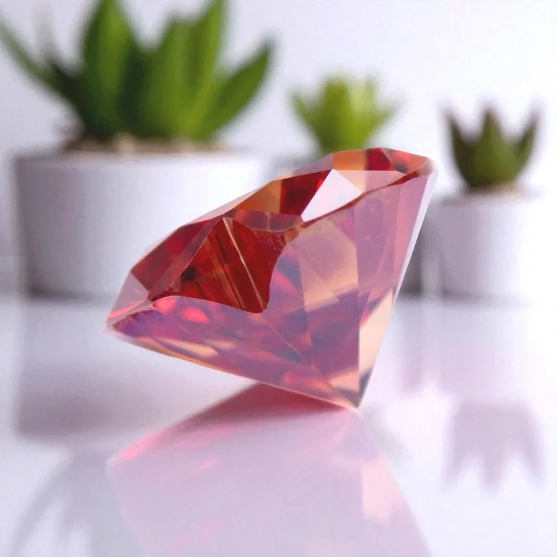 

Moissanite Loose Stone Heart Cut Garnet Gemstone Lab Grown Diamond For Charms Women Jewelry Making Material With GRA Certificate