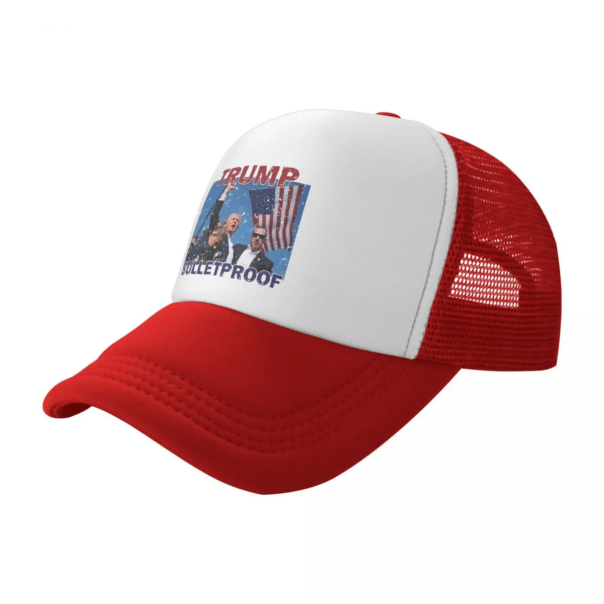 Donald Trump Assassination 2024 Election Mesh Baseball Cap Sun Hat Dad Hat Breathable Snapback Caps Dad Hat Summer Trucker Hats