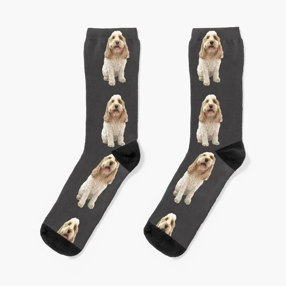 Cockapoo Cockerpoo Cutie Doodle Dog Socks custom sports Wholesale Run cute Women Socks Men's