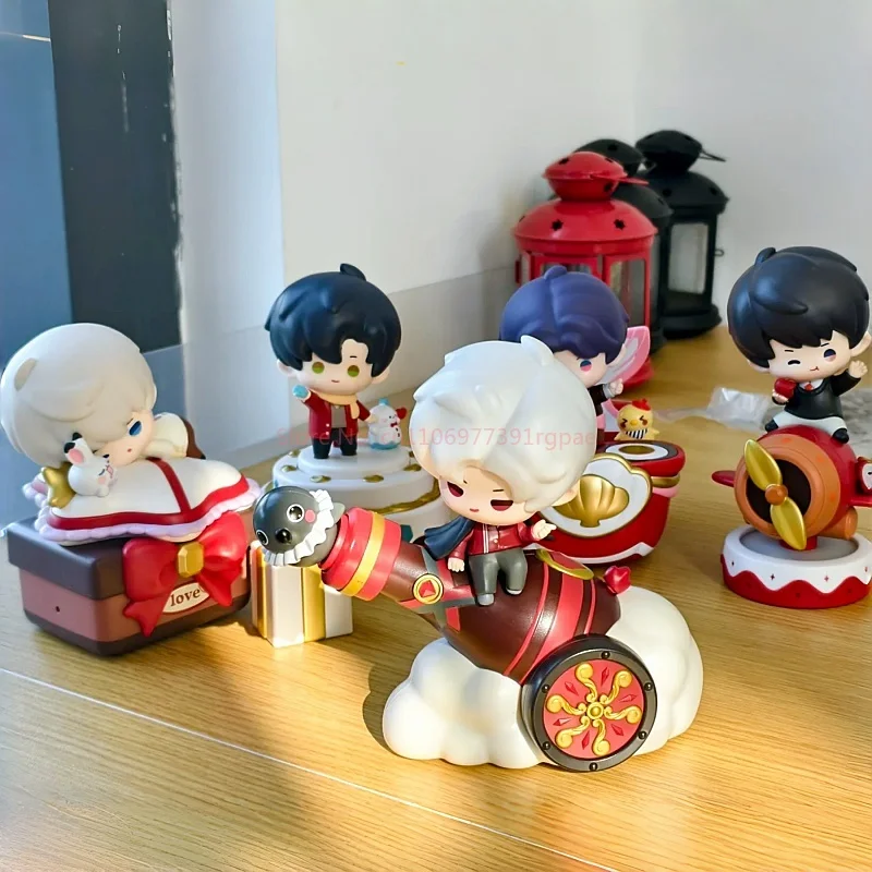 

Original Love And Deepspace Cute Sylus Caleb Rafayel Zayne Xavier Cosplay Cartoon Q Version Anime Figure Desktop Decoration Gift