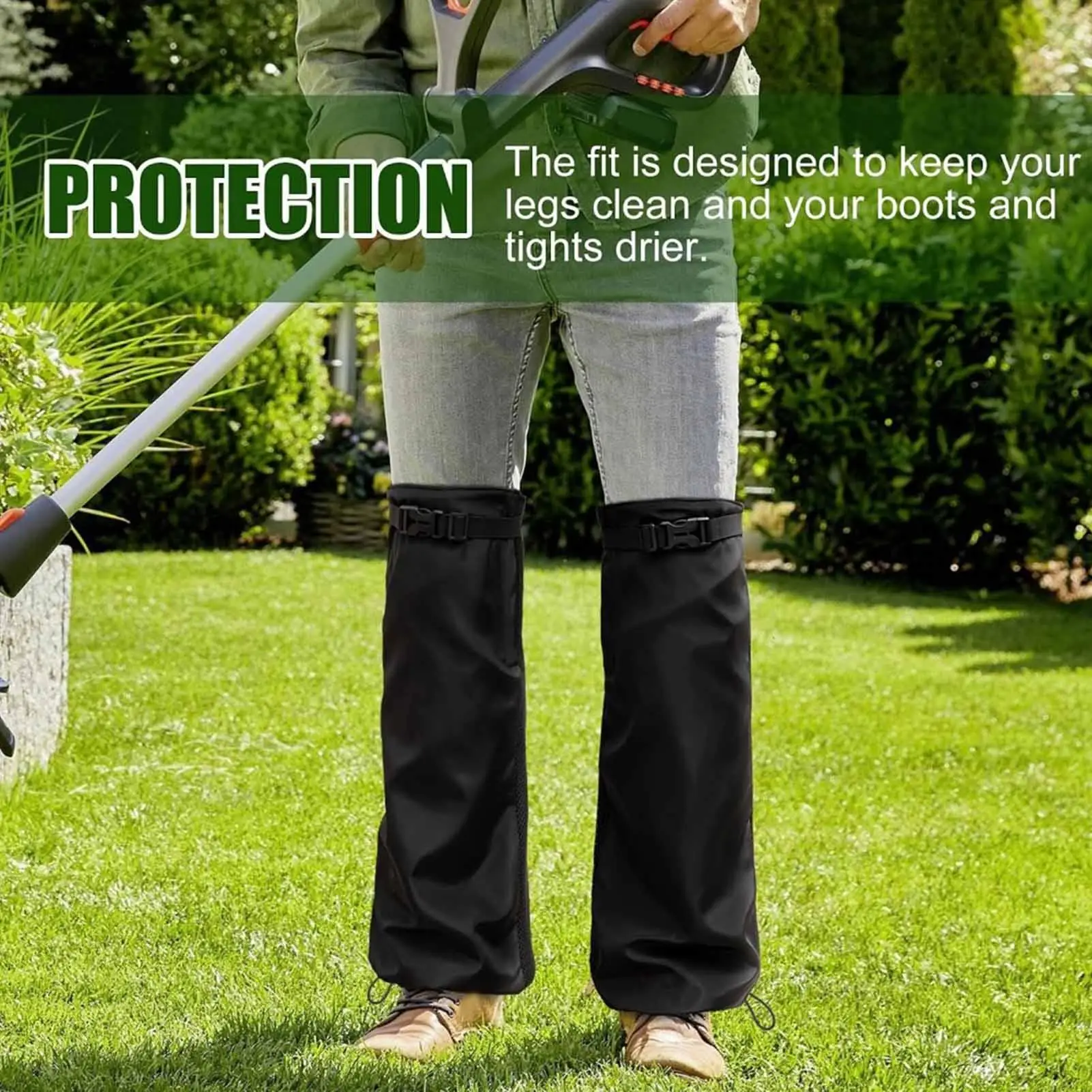 Guêtres de protection pour les jambes de jardin, imperméables, en tissu Oxford, pour travaux de jardinage, pour hommes, femmes et adultes, aménagement paysager, agriculture.