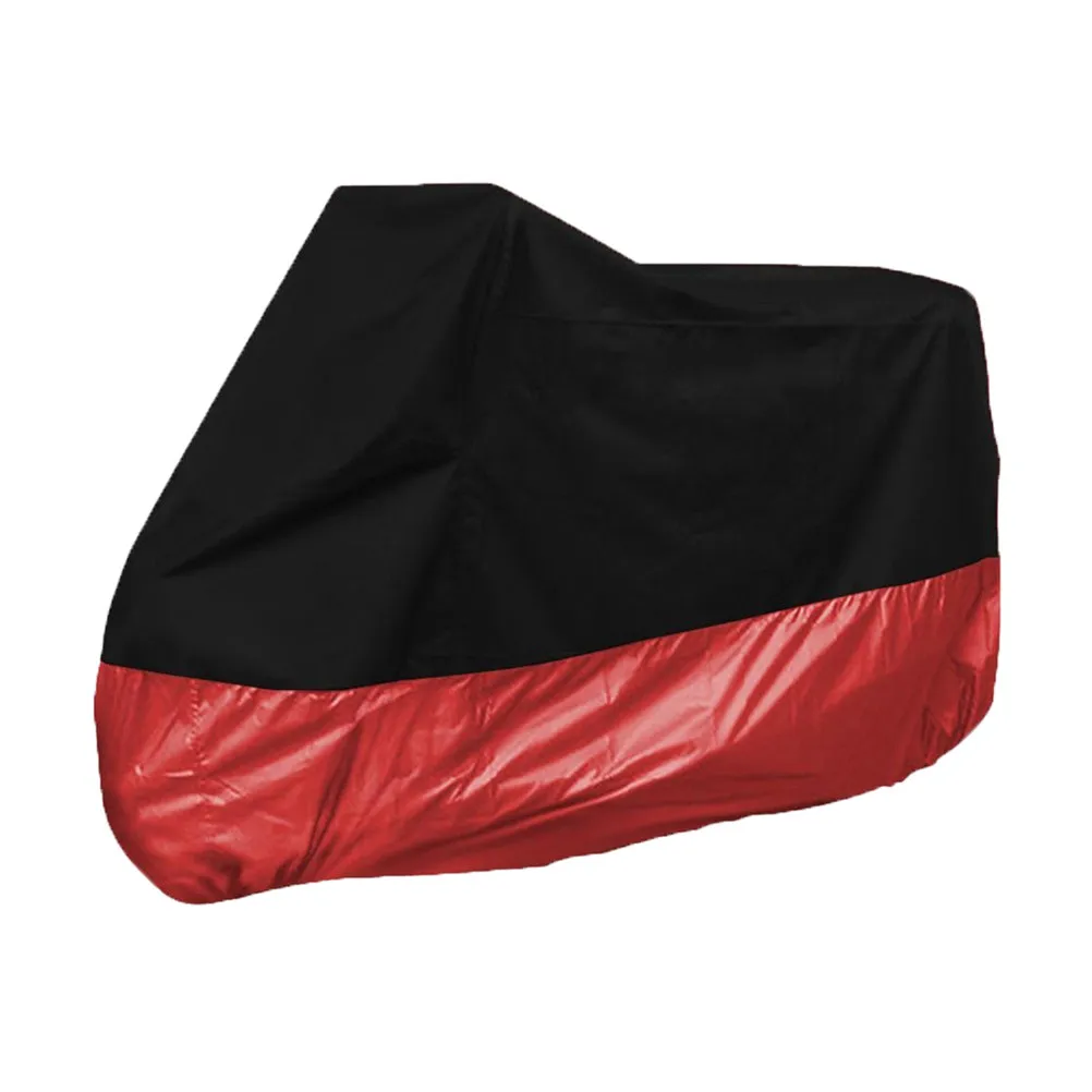 

Motorcycle Cover Waterproof Uv Protection Heavy Duty Weatherproof For Atv Scooter Universal Fit Xxxxl Black Red