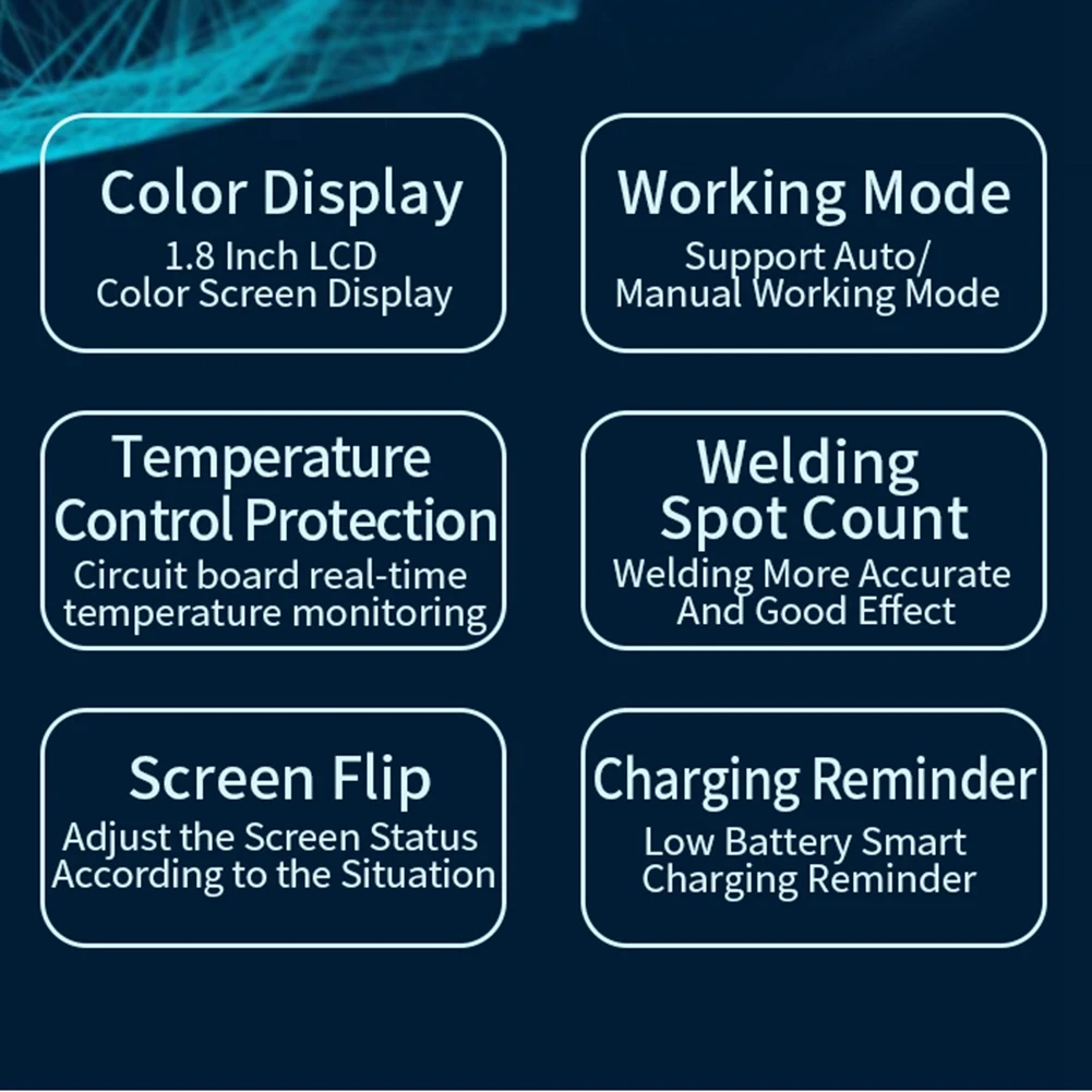 Sequre SQ-SW2 mini portátil recarregável máquina de solda a ponto lcd tela colorida diy bateria soldagem, plugue da ue