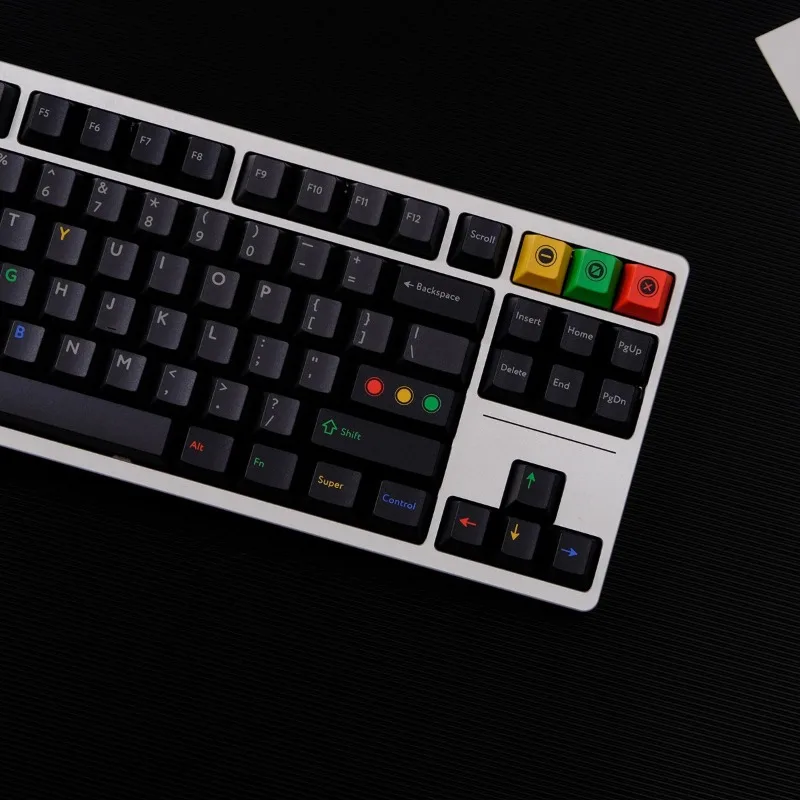 Black Light Keycaps Set Transparent Cherry Profile Key Caps for Wooting/Madlion Mechanical Keyboard Artisan Point Game Accessory