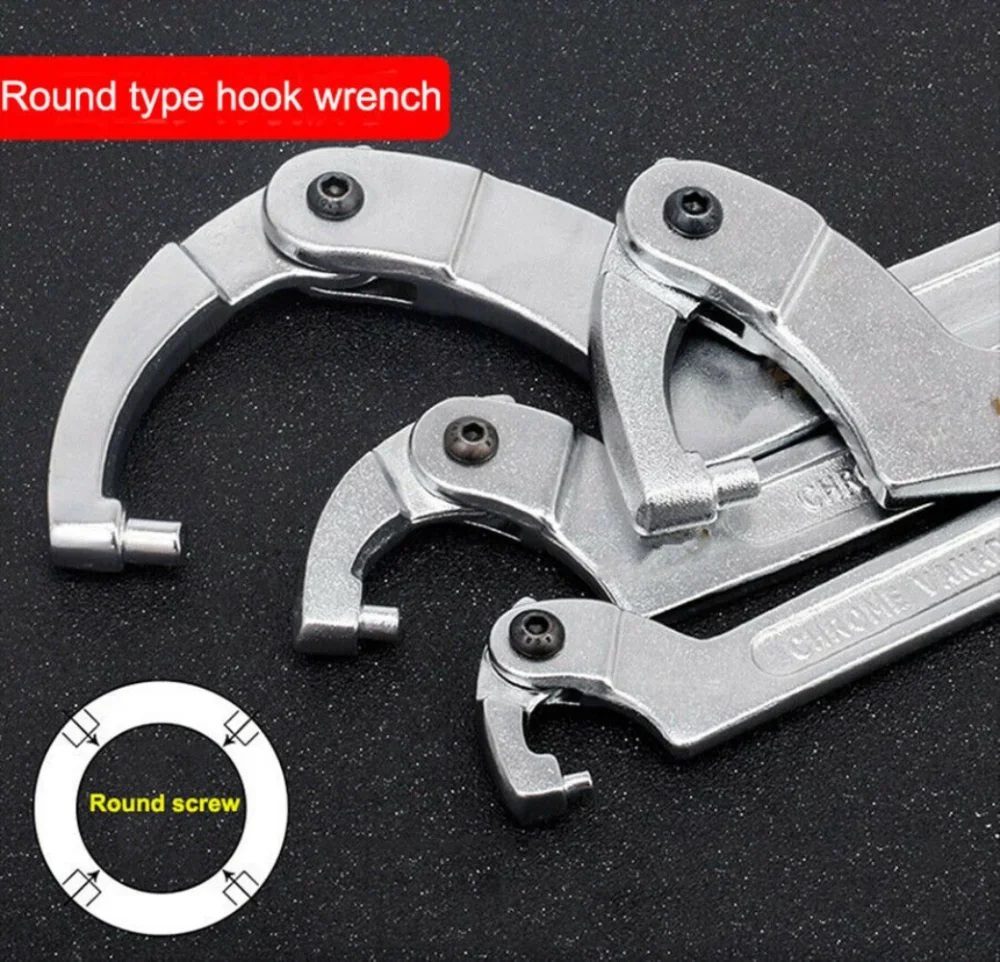 

Motorcycle Spring Installation Disassembly Crescent Wrench Hook Head Water WrenchHalf Moon Wrench Shock Absorber