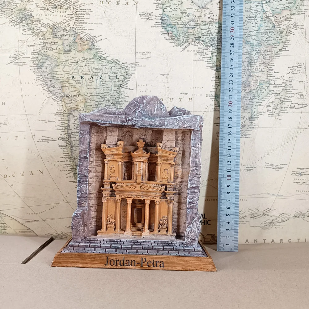 Creative World Famous Building Hashemite Kingdom of Jordan Petra Ancient City Living Room Bookcase Decoration Crafts Gift