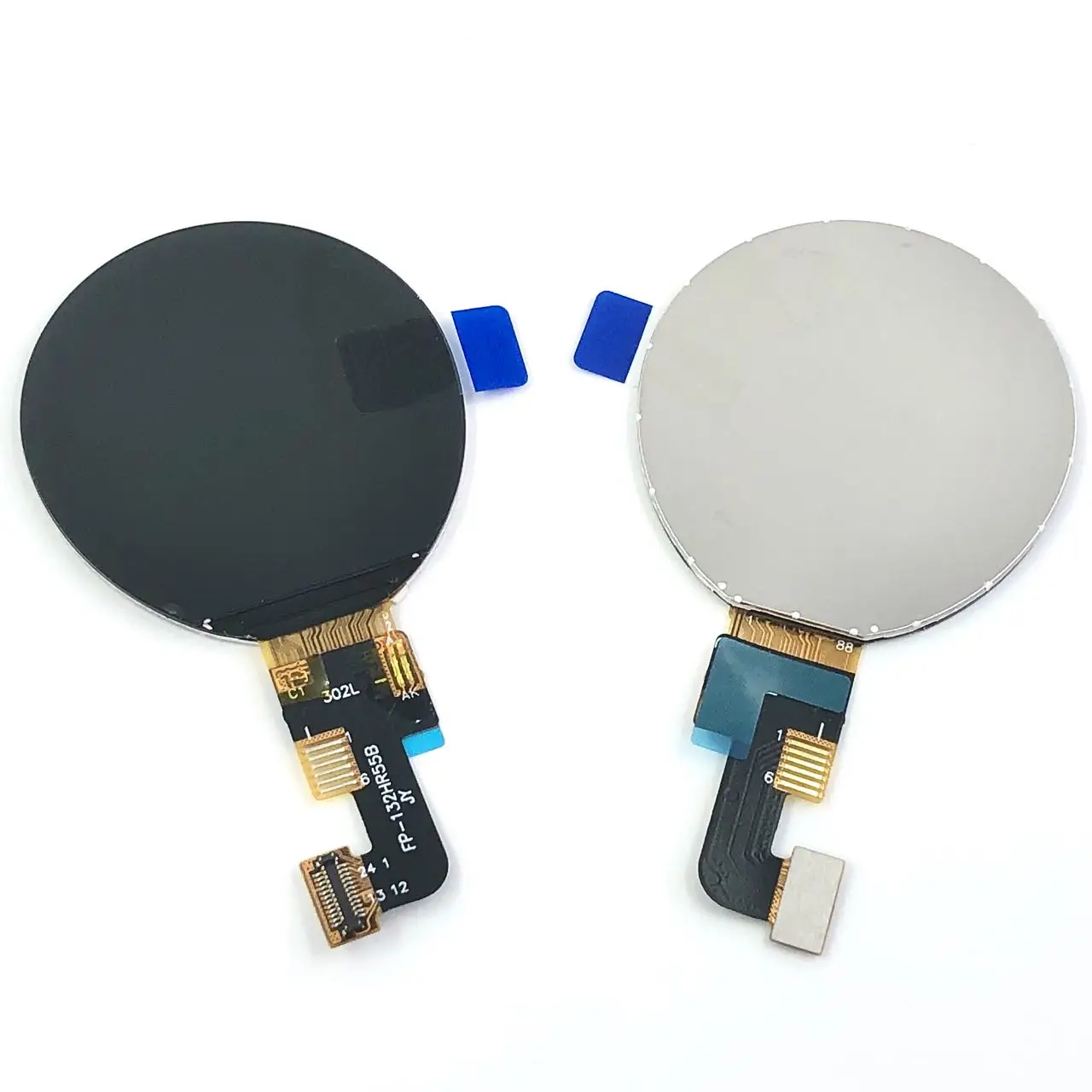 Display redondo de 1.28 polegadas, módulo de lcd, cor rgb, 65k, chip driver, normally, modo de exibição normalmente preto, 4 linhas, interface sp