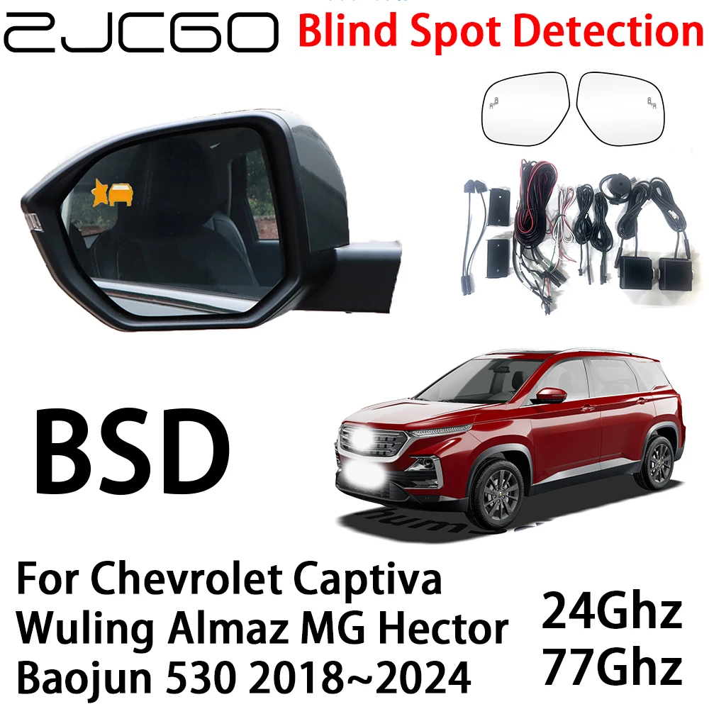 ZJCGO Car BSD Radar Warning System Blind Spot Detection Alert for Chevrolet Captiva Wuling Almaz MG Hector Baojun 530 2018~2024