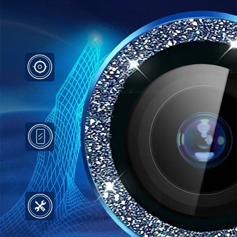 Gittle Lens Protector for Samsung Galaxy A54 A34 A24 A14 5G M54 Metal Ring Camera Protective Glass Shinny lens Case film Cap