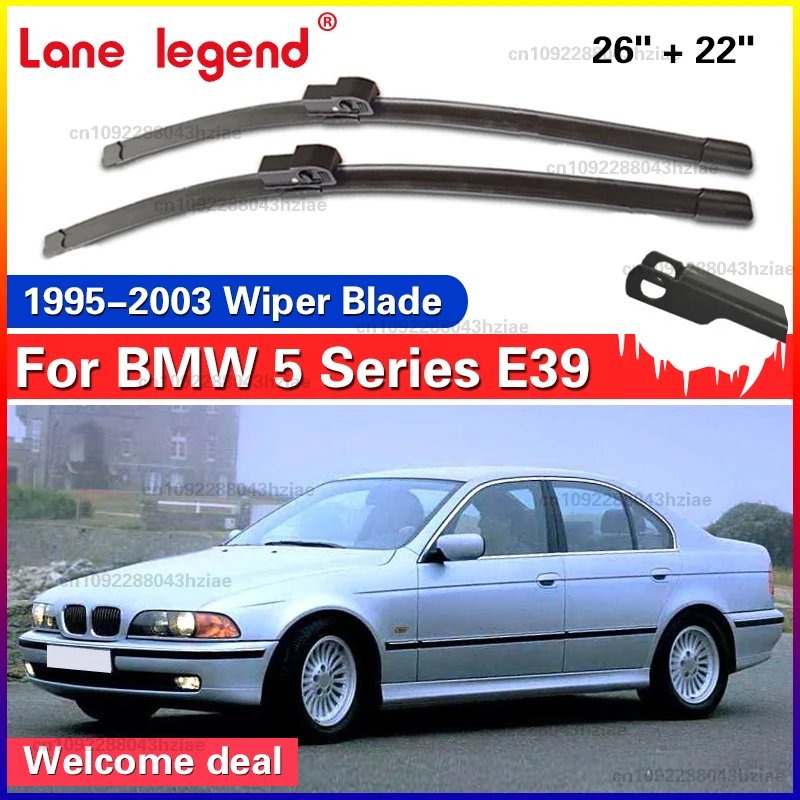 

Передние щетки стеклоочистителя для BMW 5 серии E39 525i 528i 530i 540i M5 1995-2003, щетки от дождя для лобового стекла 26 "+ 22"